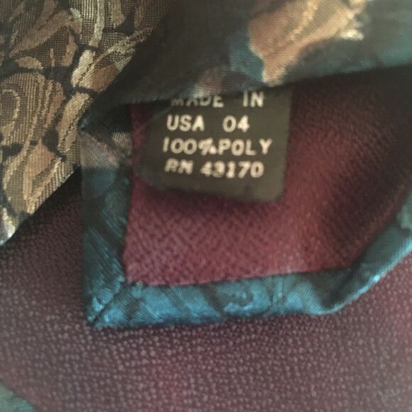 Vintage Oleg Cassini neck tie retro designer mod - Picture 5 of 6